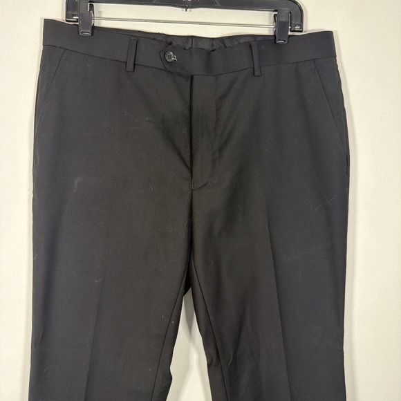 Giorgio Fiorelli Black 2 pc Suit Blazer Slim Fit Jacket 40 Pant 34 x 30 Formal - Picture 7 of 12